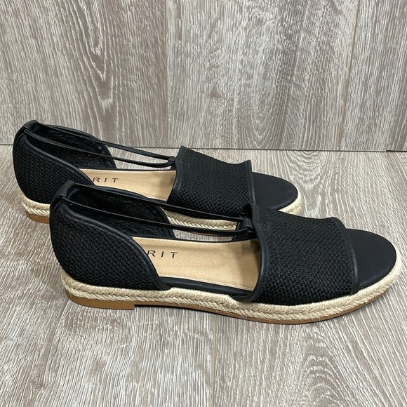 NWOT Esprit Ada Espadrille Flat Sandal Crochet Fabric Upper 7.5M - Picture 1 of 14